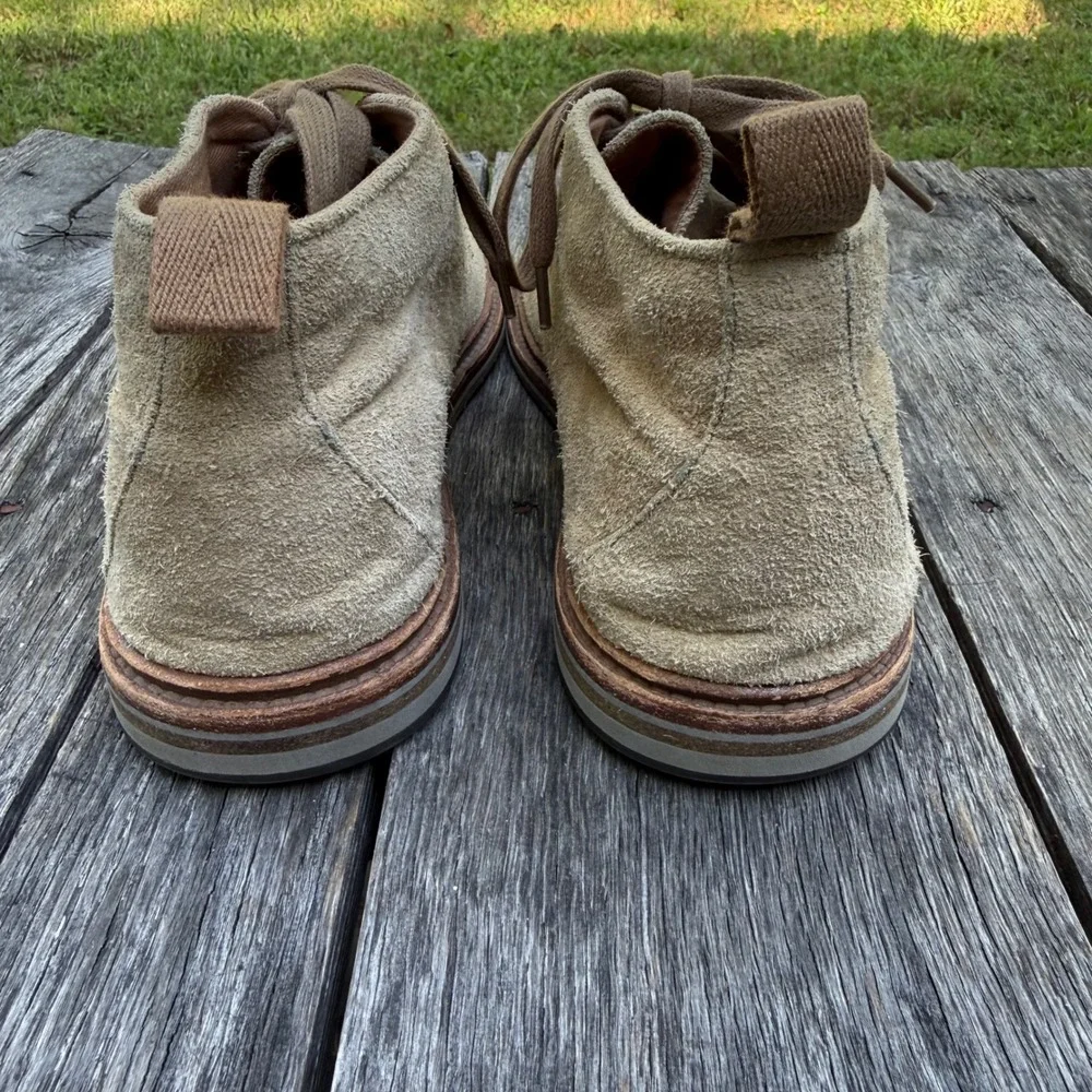 John Varvatos USA Mens Tan Suede Desert Chukka Boots F3691V1B A674B Size 9.5M